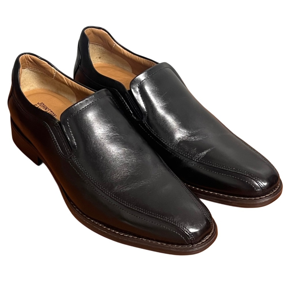 NWT Men’s Johnston & Murphy Lewis Venetian Leather Loafer Black Size 9